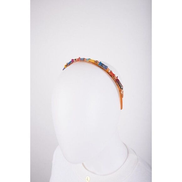 La Vicuna Peru Womens StichWork Shirt Top L White Village scene Head Band - Picture 8 of 9